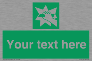 Custom Break Glass Sign